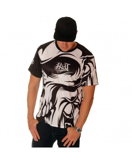 BSAT Skull CloseUp Sublimation Custom Fit tee