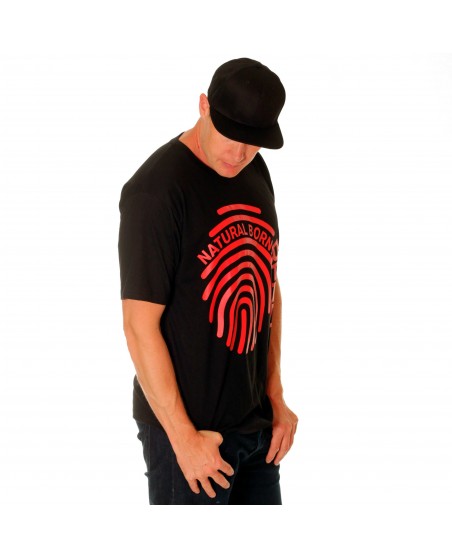 Natural Born Rebel Fingerprint Tee by RBLS-UNTD