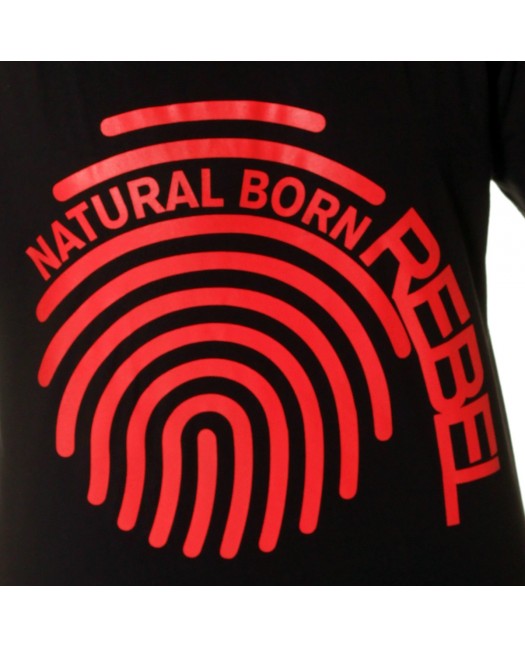 Natural Born Rebel Fingerprint Tee by...