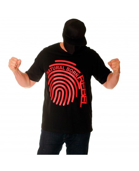 Natural Born Rebel Fingerprint Tee by RBLS-UNTD