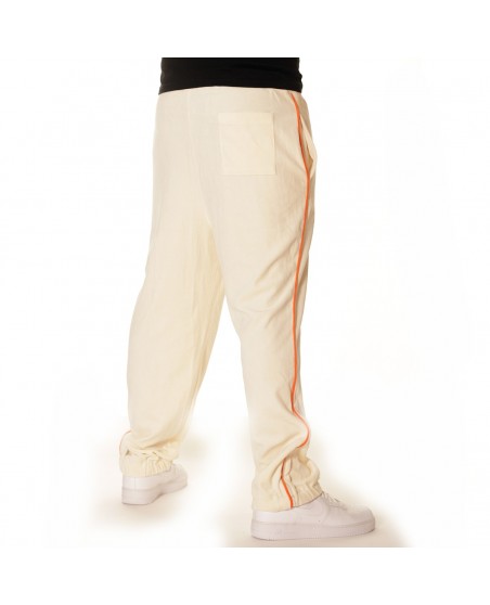 Sean John Velour Sweatpants Light Yellow/Orange