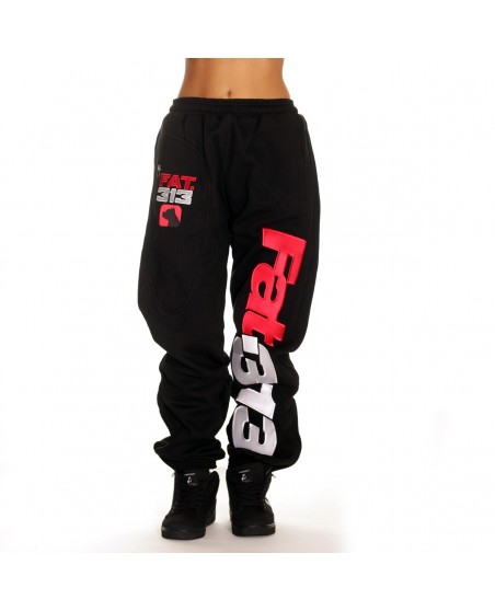 Legend Sweatpants BlackRedNWhite by FAT313