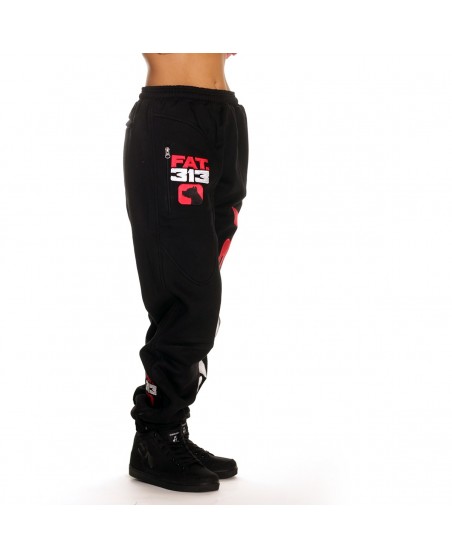 Legend Sweatpants BlackRedNWhite by FAT313