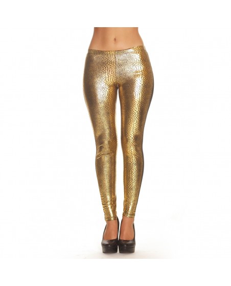 2tone Gold Snake Leggings