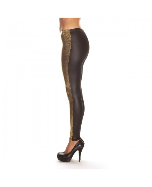 2tone Gold Snake Leggings
