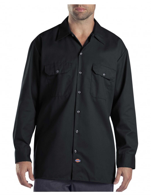Dickies Long Sleeve Work Shirt Black