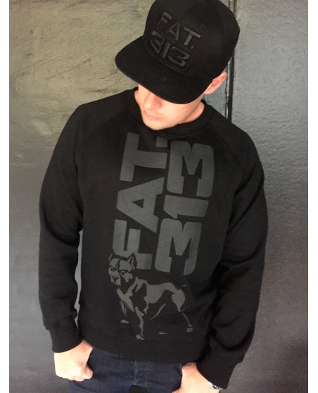 FAT.313 Legend Standout Crewneck All Black