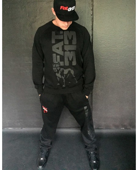 FAT.313 Legend Standout Crewneck All Black