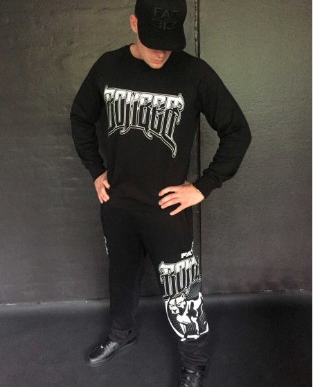 FAT.313 Bomber Dog Sweatpants Black