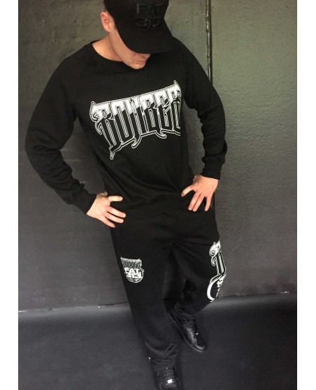 FAT.313 Bomber Dog Sweatpants Black