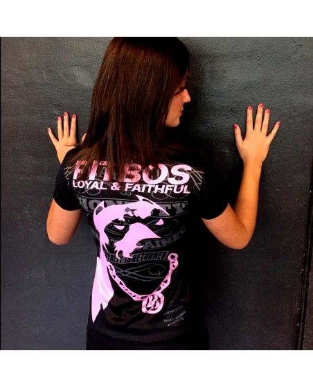 Pitbos Loyal & Faithful LadyTee BlackNPink