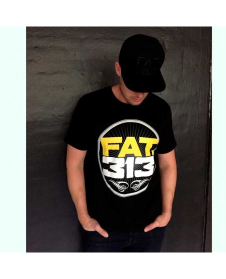 FAT.313 Bomber Excellence Tee Black YellowNWhite