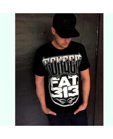 FAT.313 Bomber Big Fat Tee Black