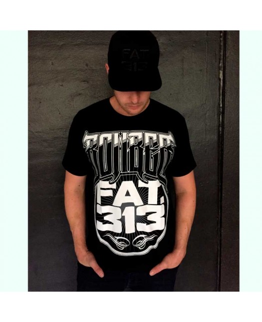 FAT.313 Bomber Big Fat Tee Black