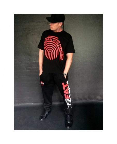 FAT.313 Legend Sweatpants Black RedNWhite