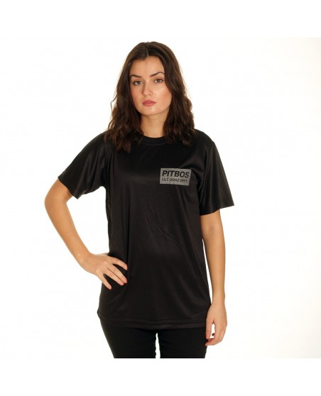 Pitbos Ultimate League female oversize T-Shirt BlackNRed