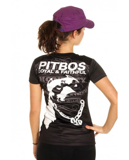 Pitbos Loyal & Faithful LadyTee BlackNWhite