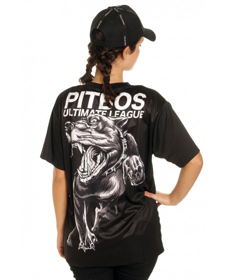 Pitbos Fighter Female T-Shirt BlackNGrey