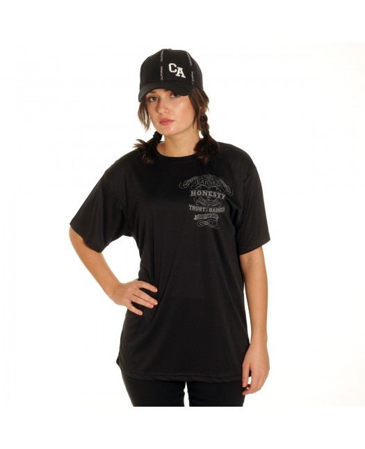 Pitbos Fighter Female T-Shirt BlackNGrey