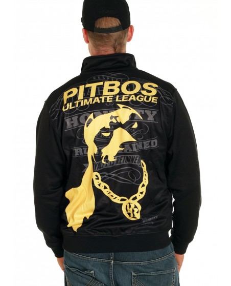 Pitbos Ultimate League Trackjacket BlackNYellow