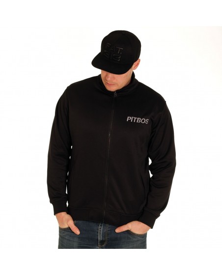 Pitbos Ultimate League Trackjacket BlackNWhite