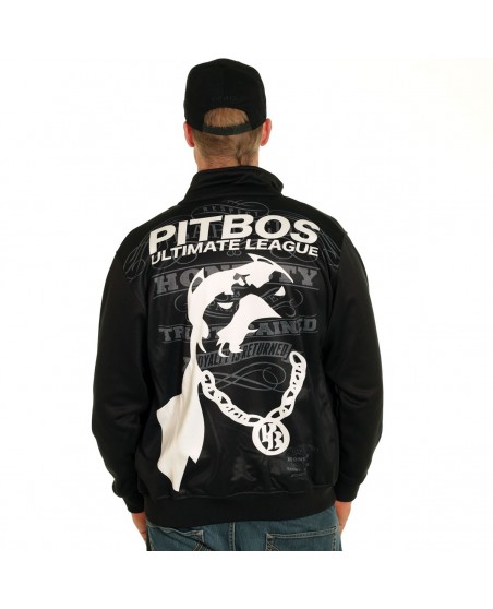 Pitbos Ultimate League Trackjacket BlackNWhite