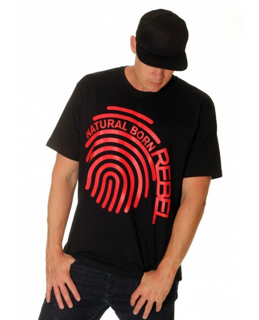 Natural Born Rebel Fingerprint Tee by...