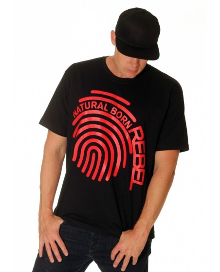 Natural Born Rebel Fingerprint Tee by RBLS-UNTD