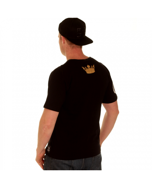 BSAT Rebels Hood Tee Black/WhiteNGold