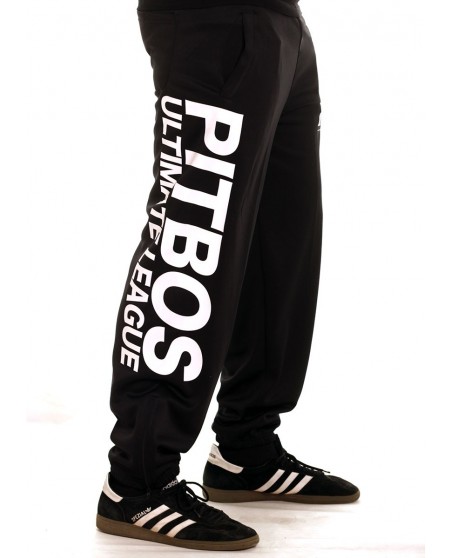 Pitbos Ultimate League Sweatpants BlackNWhite