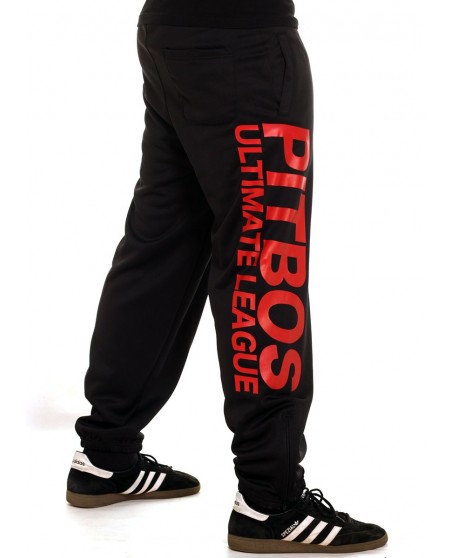 Pitbos Ultimate League Sweatpants BlackNRed