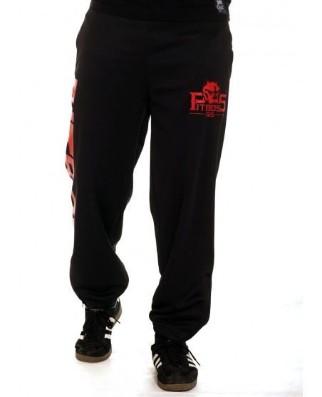 Pitbos Ultimate League Sweatpants BlackNRed