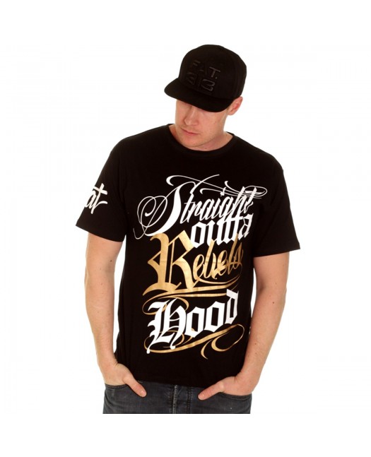 BSAT Rebels Hood Tee Black/WhiteNGold