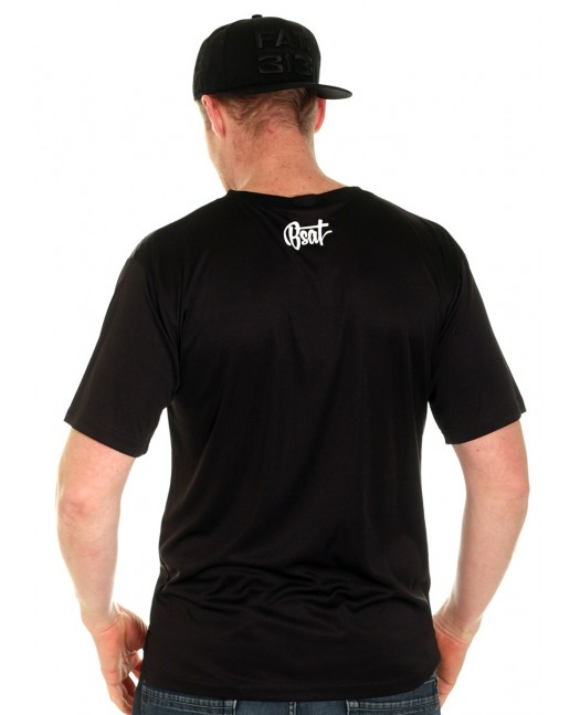 BSAT Baseball Chica Tee Black Custom Fit