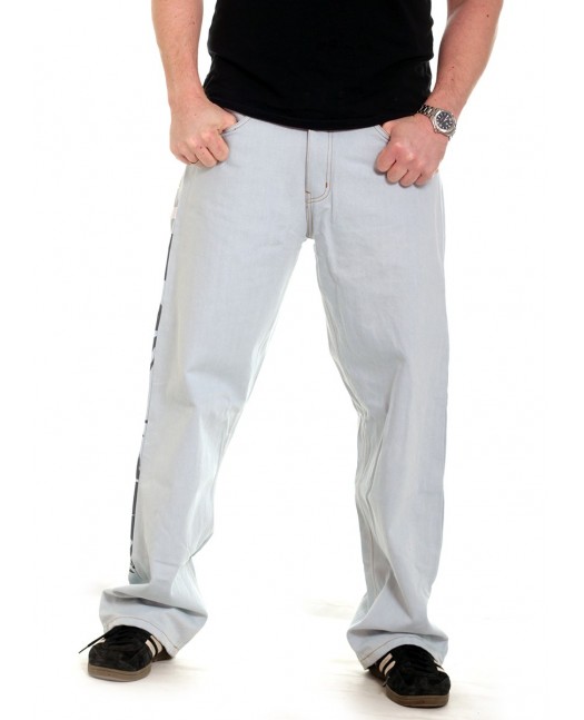 Cali Skull Baggy Jeans Skyblue by BSAT
