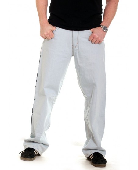 Cali Skull Baggy Jeans Skyblue by BSAT