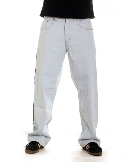 Cali Skull Baggy Jeans Skyblue by BSAT