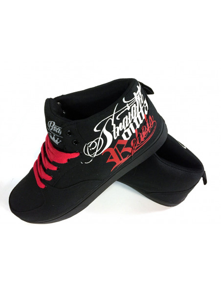 BSAT Rebels Canvas Sneakers Black/White/Red