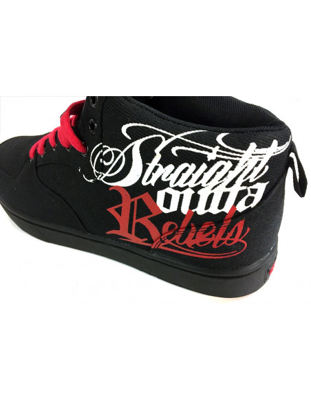 BSAT Rebels Canvas Sneakers Black/White/Red