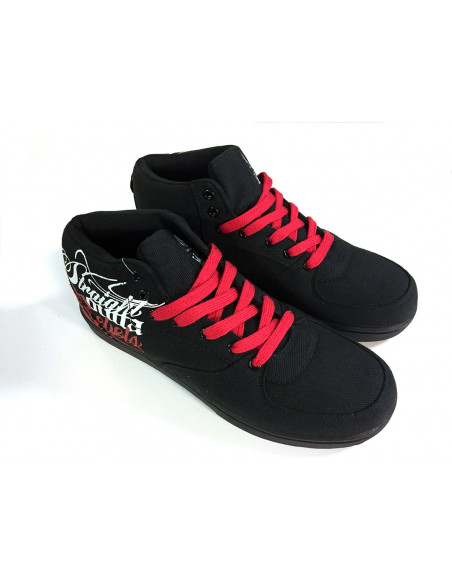 BSAT Rebels Canvas Sneakers Black/White/Red