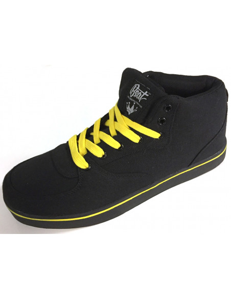 BSAT Bronx Canvas Sneakers BlackNYellow