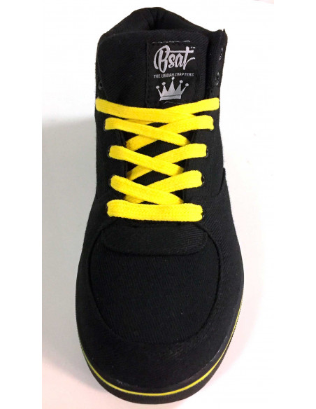 BSAT Bronx Canvas Sneakers BlackNYellow