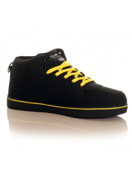 BSAT Rebels Canvas Sneakers Black/White/Yellow