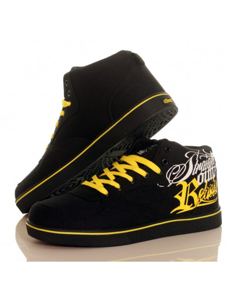 BSAT Rebels Canvas Sneakers Black/White/Yellow