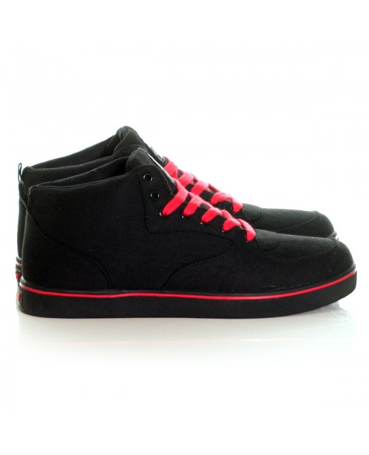 BSAT Bronx Canvas Sneakers BlackNRed