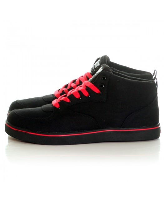 BSAT Bronx Canvas Sneakers BlackNRed
