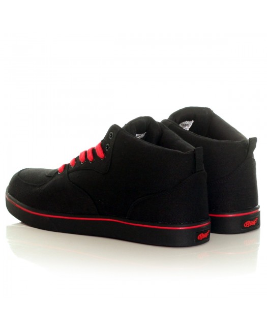 BSAT Bronx Canvas Sneakers BlackNRed