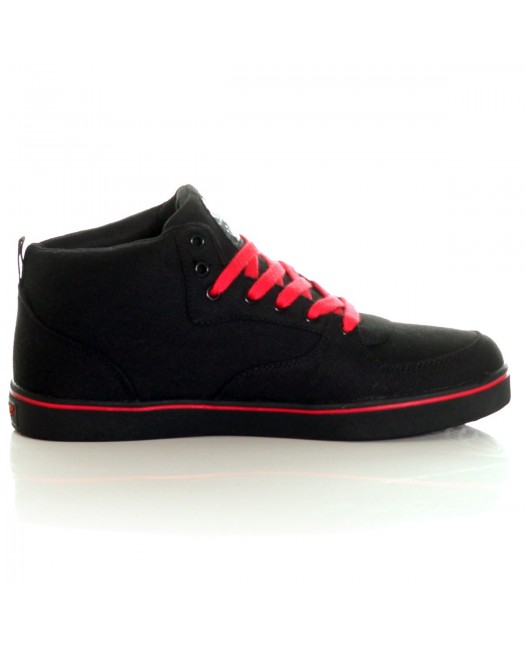 BSAT Bronx Canvas Sneakers BlackNRed