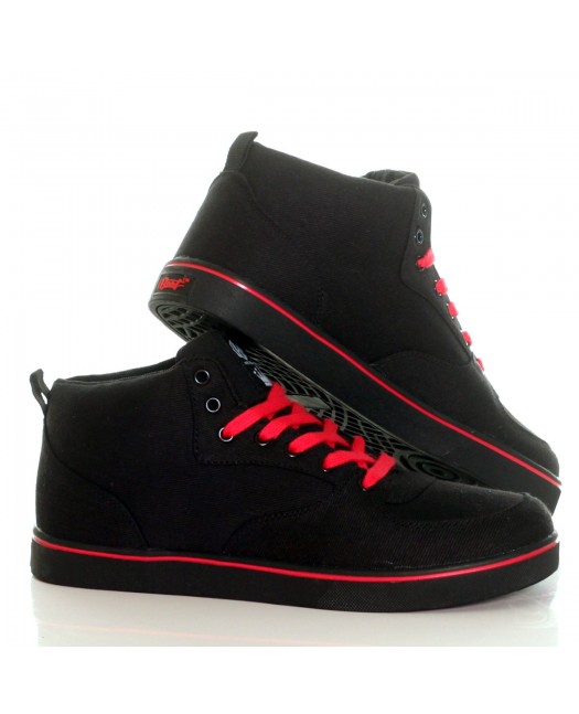 BSAT Bronx Canvas Sneakers BlackNRed