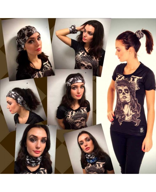 Multi Scarf TubeBandana Multi Skull